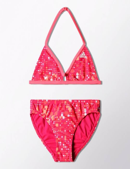Girl's Adidas Bikini - Pink AOP Swimsuit | ACTIVEWEAR & SPORTSWEAR CLOTHING