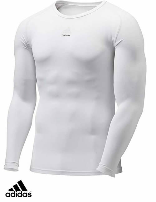 adidas white compression shirt