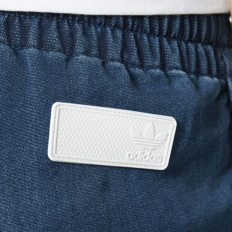 Women's Adidas Originals Shorts - Track Denim Shorts - Blue