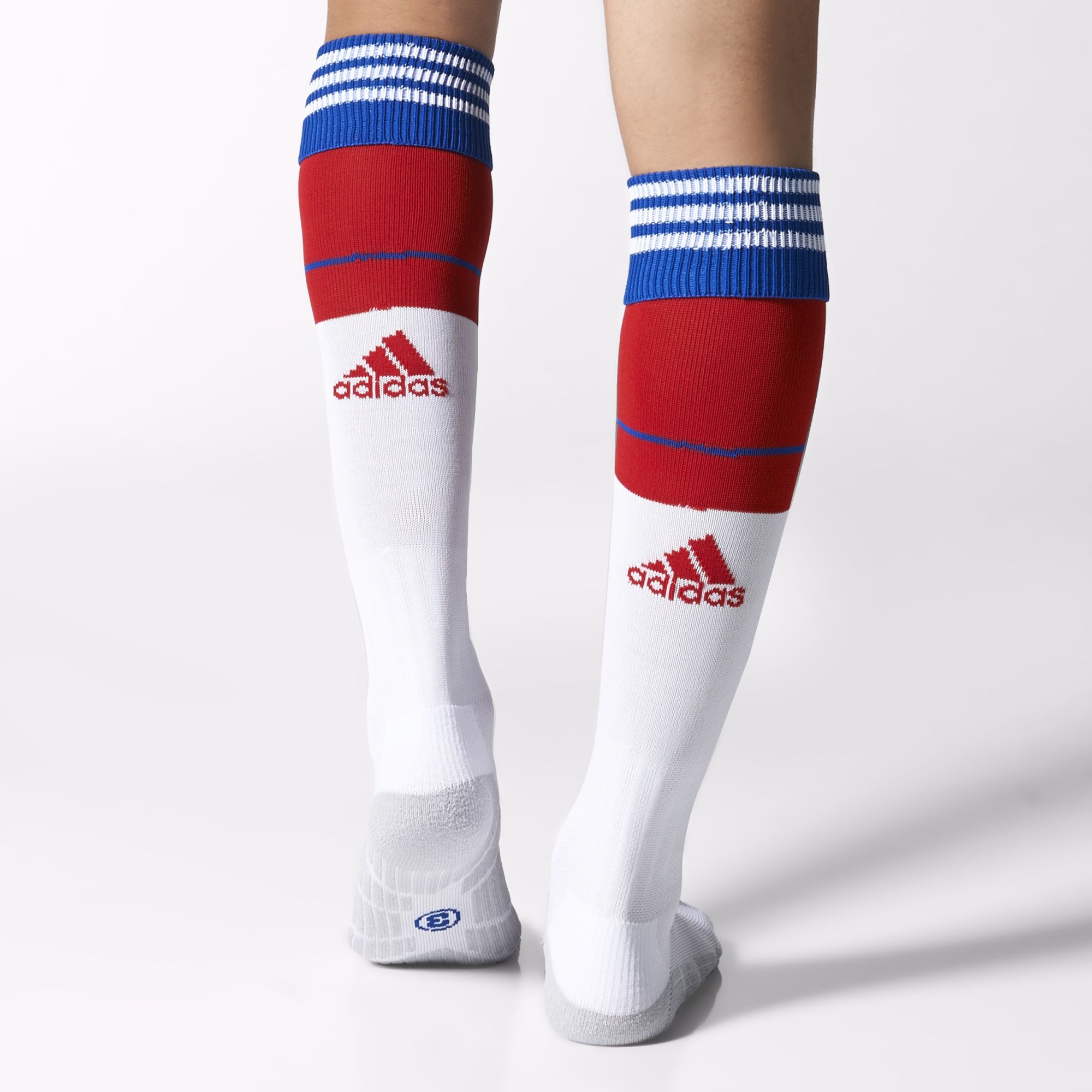 Red white and blue adidas socks Clearance