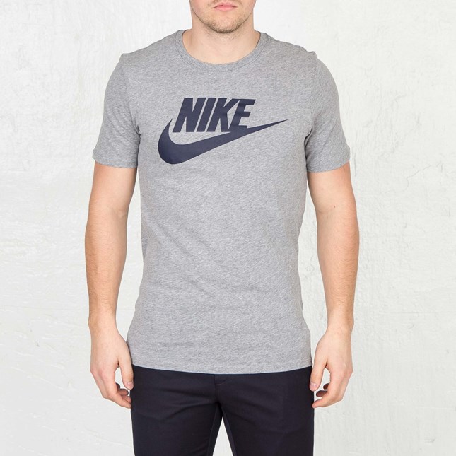 Men S Nike T Shirt Nike Futura Tee Grey Activewear