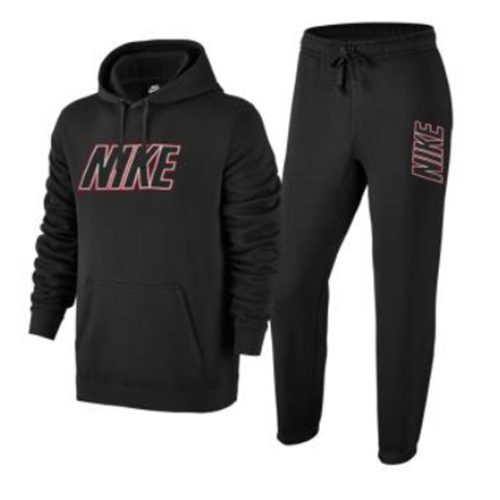 grey and red nike tracksuit